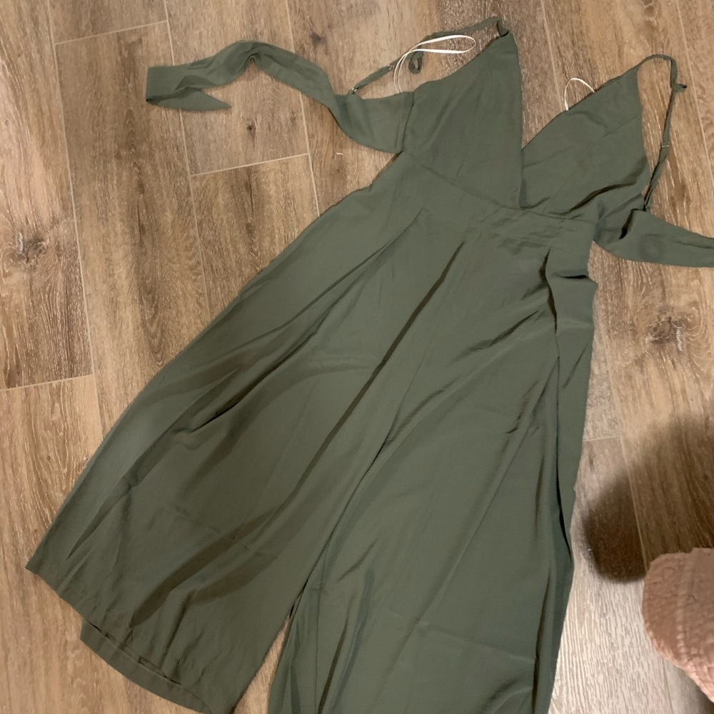 Hunter green romper